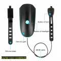 USB Rechargeable Bicycle Front Light Horn. 