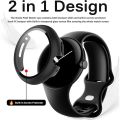 Tempered Glass+Case For Google Pixel Watch 2 Screen Protector Glass Cover 2 in 1 Bumper For Google Pixel Watch Protective Cover. 
