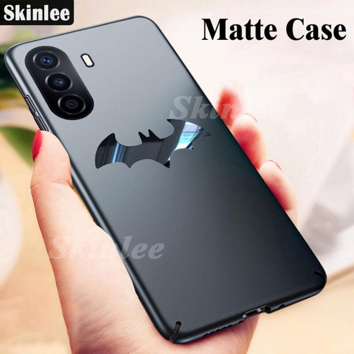 Phone Case Huawei Nova Y70 Back cover Luxury Frosted Matte Back Slim Metal Bat man Non-slip Protective for Huawei Nova Y70 Back Cover