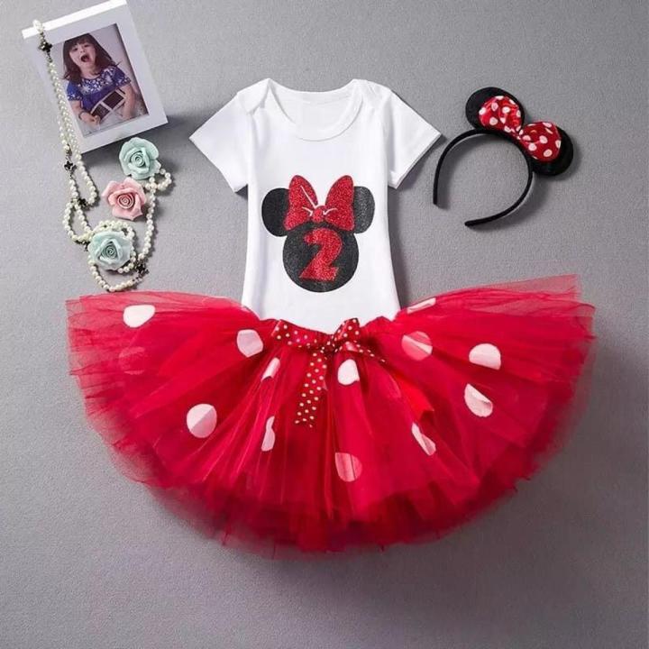 Baby girl micky mouse birthday dress Daraz.pk