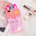 3D Colorfuls Rainbow Unicorn For iPhone 7 Plus Cute Cartoon Horse Back Phone Case High Quality Relax Silicone Soft Edge Full Girls Cover Lens Protective Shockproof Cover. 