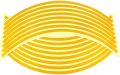 Universal Reflective Wheel Stickers Rim Stripe Decal Tape-Reflective Rim Tape Wheel Stripe Decal Trim For Motorcycle Wheel. 