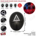 Squid Game Guard Mask Collection, Cosplay Face Masks, Halloween Costume, Breathable Party Masks, Adjustable Face Mask For Adults & Teens, Collectible TV Series, Reusable & Easy to Wear, Triangle Soldiers, Square Manager, Circle Workers. 