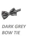 Dark Grey Tie Bow for Men, Women & Unisex. 