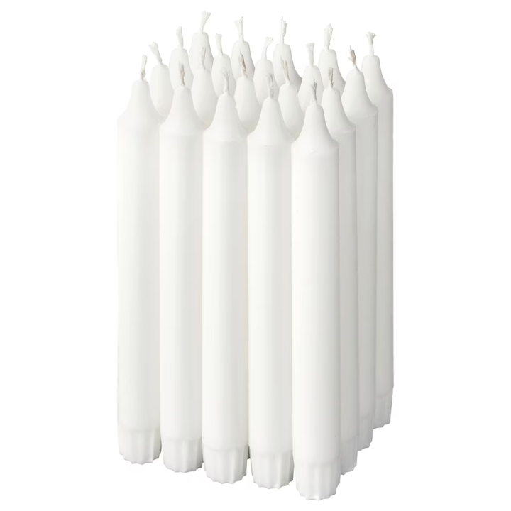 Unscented Chandelier Candle Ikea white