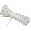 Cable Tie White / Black Clip Nylon Plastic Wire Zip Ties Self Locking 4, 6, 8, 10, 12, 14, 16 Inch ( 100 Piece In Packet ). 