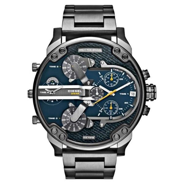 Diesel DZ7331 Stainless Steel Wrist Watch (Four Time zone) For Men