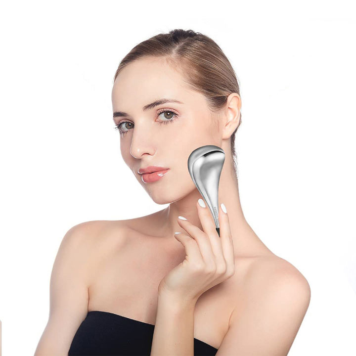 1PC Ice Roller for Face Stainless Steel Face Globes Ball Hot/Cold Cosmetics Beauty Salon Massager Face Neck Beauty Care Tool