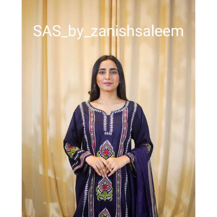 Stitched 2 pc pheran suit for women