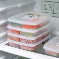 Refrigerator Frozen Meat Four-compartment Storage Box Food-grade Freezer Box Yao Store. 