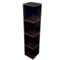 Wooden sheet Multi Purpose Corner Storage Rack brown. 