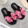OIMG Korean Sandals For Women Summer Fashion Women'S Bow Wedges Flip Flops Non-Slip Clip Toe Beach Slippers Wedge Sandals Female Shoes Women Shoes. 