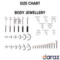 8mm simple golden nose rings for girls Pack of 6 by ARmani Store. 