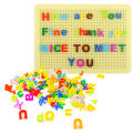 182 Pcs Alphabet ABC Letter Toys, ABC for Kids, Peg Board Puzzle - Puzzle Board Educational Building Blocks - DIY Playing Toy, English Learning Spelling for Kids. 