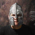 Adult Plastic Spartan Knight Helmet Sparta Mask Ancient Greek Roman Warrior Mask Halloween Cosplay Costume Performance Prop. 