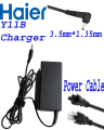 Ha!er Y11B (PM Scheme Laptop With Tablet ) Charger 12V With Power Supply Cable. 