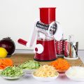 Manual Vegetable Cutter Slicer Round ,Grater,3 in1 Slicer,kadokash, Table top Drum grater Chopper Blades Multifunctional Kitchen Gadgets Cutting Machine.. 