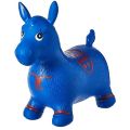 Blue Horse Hopper, Pump Included (Inflatable Space Hopper, Jumping Horse, Ride-on Bouncy Animal). 