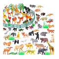 20 / 40 pcs -Pack of Small Sized plastic Wild Animal Mini Jungle Animals Figure Play Toys for Kids. 