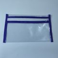transparent pencil case/ transparent single zip stationary pouch/ pencil box. 