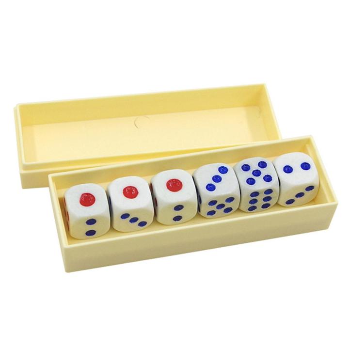 Six Die Tapping Loaded Dice Roll Prediction Number Box Game Magic Trick Kids Toy
