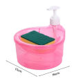 Soap Dispenser for Kitchen Convenient Soap Dispenser with Sponge Holder No Dripping Large Capacity Home Supplies Dish Soap Dispenser. 