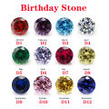 Custom Birthstone Name Rings for Women Stainless Steel Adjustable Zircon Personlized Ring Jewelry Unique Birthday Gifts. 