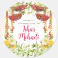 50 Pcs Round Cut Wedding Stickers Mehndi, Mayon, Nikkah and Baat Pakki Labels Size 1.5 Inch Diameter. 