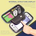 Travel Storage Case Lightweight Durable Bag For Nintendo Switch OLED Built-in 10 Game Card Slots Game Accessories. 