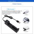 1 Slot Fast charger Universal Intelligent USB Battery Charger  Slot Universal USB Battery Charger Adapter Smart Fast Charging USB for 18650  Battery Charger 18650 Lithium Rechargeable Battery Charger Single Slot Cell Charging Adapter. 