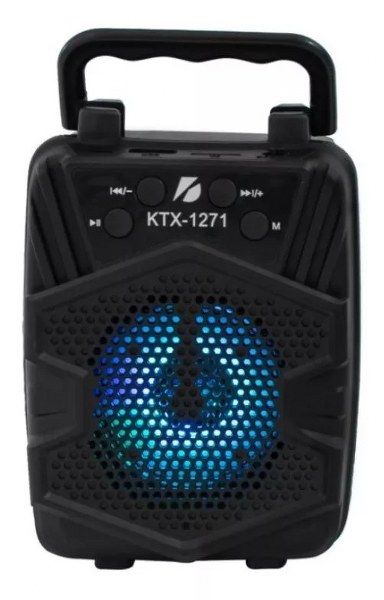 KTX%201271%20Wireless%20Bluetooth%20Rechargeable%20Speaker%20FM%20Ready%20USB%20Memory%20Card%20Supported%20With%20RGB%20LED%20Light%20Black%20KTX-1271%20-%20Image%205