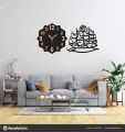 Panjatan Pak Wall Clock With Modern Design,3D Wooden wall clock Cnc Laser cut design decoration piece item for home, living room ,shops, offices and for gifts. 