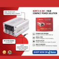 Hope's H-201 DC to AC Box Inverter | 12V to 220V - 230V AC Car Power Converter | Portable Laptop Inverter with AC 3-Pin Outlet & USB Charging Port | High-Grade Heat Dissipating Alloy Chassis. 