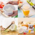 Silicone Stretch Lids, Reusable Bowl Lids Food Cover Wrap, BPA-Free Food Storage Cover for Platters, Dishes, Jars, Bowls, Pot and Fruits, Dishwasher, Microwave and Freezer Safe, 6-Pack-Multi color. 