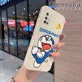 chenyyka For vivo V17 Case Fashion Doraemon Pattern Soft Phone Cases Thin Side Square Edge Casing Pattern Silicone Softcase Cover Shockproof Protection Cases. 