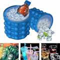 Ice Cube Maker Genie Space Saving Ice Genie Silicone Ice Bucket Kitchen. 