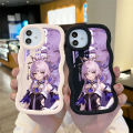 UCUC for Samsung J7 Prime Back Cover Purple Hair Girl Creative Candy Color Wave Silicon Phone Protective Case. 