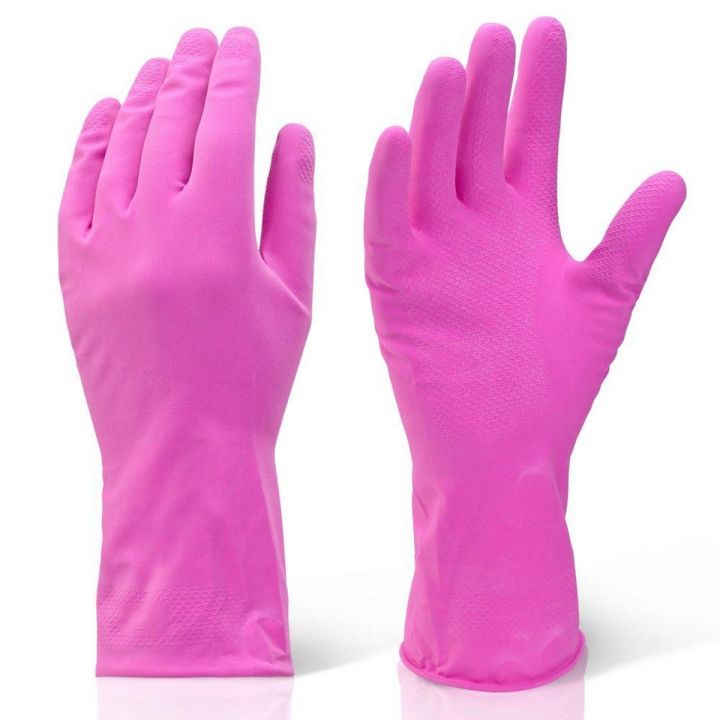 Washing Clothes Kitchen Chores Latex Gloves Solid Household Dishes
