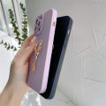FELMYST Original Case For OPPO Realme C17 3D Metal Deer Head Elk Luxury Square Liquid Silicone Back Mobile Phone Casing Boy Men Gril Gift Soft Lens Protect Cover. 