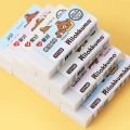 3pcs AIHAO 12140 Pencil Rilakkuma 2B Rubber Color Eraser Kawaii Correction Supplies School Office Stationery. 