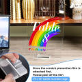 Acrylic Stands Place Card Holders Table Number Stands Desktop Clear Card Display Stand Transparent Acrylic Sign Holder. 