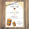 Customized 20/50/100 PCs Dholki/Mayon/Sangeet invitation cards - wedding Invitation Cards. 