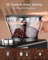 Sboly Conical Burr Coffee Grinder Stainless Steel Adjustable Burr Mill 9702A Electric Coffee Grinder 35 Grind Settings for 2-12 Cups Adjustable Burr Mill Coffee Bean Grinder for Espresso Drip Coffee Pour Over French Press Coffee. 