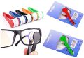 1Pcs Glasses Cleaning Soft Microfiber Sun Glasses Cleaner Brush Tool - Multi. 
