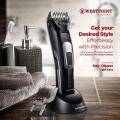 Electric Hair CLIPPER Cutting Machine RECHARGEABLE WESTPOINT Clipper WF-6813 Professional Hair Barber Trimmer For Men Clipper Shaver CORDLESS Hair (2 YEARS OFFICIAL WARRANTY). 