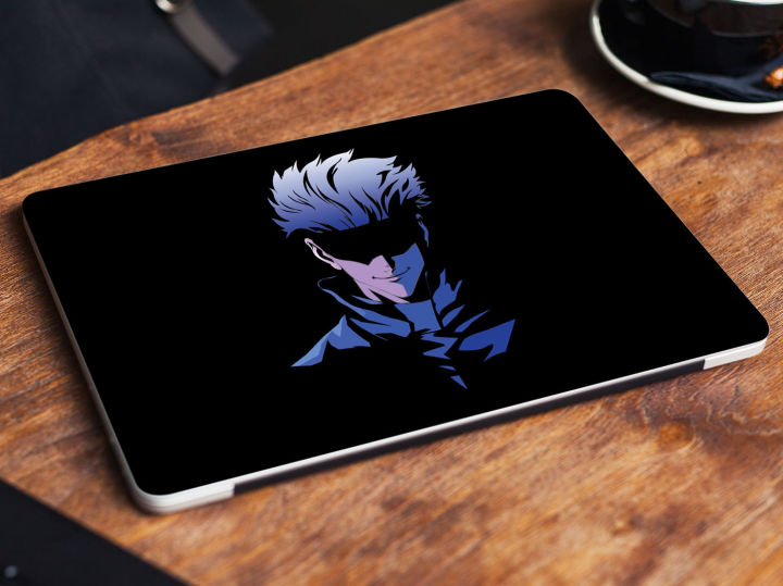 Satoru Gojo Black background Laptop Back Vinyl Skin Sticker 13 13.3 14.6 15 15.4 15.6 Inches Laptop Skin Stickers
