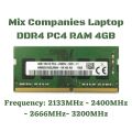 DDR4 PC4 RAM 4GB SO-DIMM Laptop RAM. 