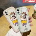 JIUMOO For Samsung galaxy S20 Case Cartoon Crayon Shin Chan Colorful Lovely Wave Border Soft Clear Shockproof Phone Cases Creative Camera Transparent Casing Simple Gentle Protective Cover. 