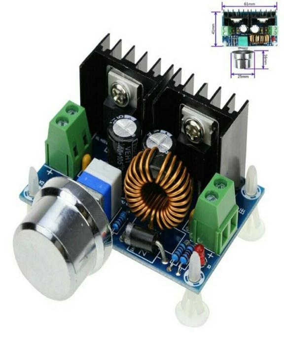 Regolatore Di Tensione DC-DC Step Down 8A XL4016E1, Ingresso 4-40V Uscita 1.25-36V Con Display PWM