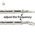 NU Ultrasonic Flute Dog Training Whistle With Key Chain Aluminium Alloy Puppy Dogs Adjustable Whistl. 